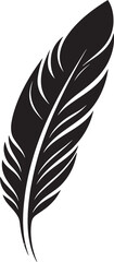 Feather Silhouette Logo Minimalist Design Inspiration Clean Feather Vector Elegant Logo Concept