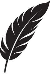 Minimalist Feather Symbol Elegant Logo Graphics Feather Silhouette Graphic Minimalist Design Inspiration
