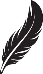 Obraz premium Elegant Feather Vector Contemporary Logo Graphics Minimalist Feather Symbol Sleek Logo Concept