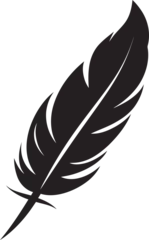 Tableaux sur verre Plumes Vector Feather Logo Minimalistic Design Inspiration Clean Feather Icon Elegant Logo Concept