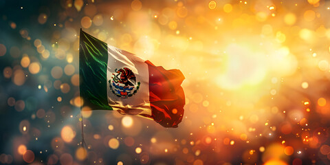 Mexican May 5 background, bright background, copy space. 