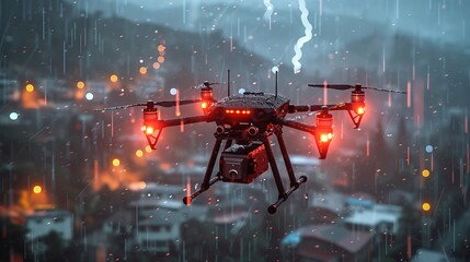 Drone Operation During Stormy Weather Conditions