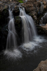 Long exposure to the waterfall on the river