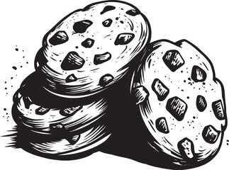 Cookie Craze Vector Icon Set for Cookie Enthusiasts Sweet Sensations Vector Graphics of Sensational Cookies