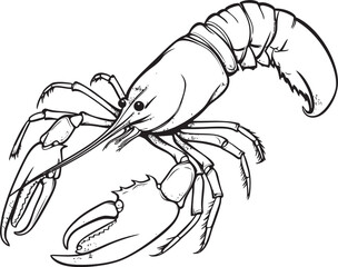 Crab Crest Thick Outline Vector Logo Coastal Charm Crab Vector Design with Thick Lines