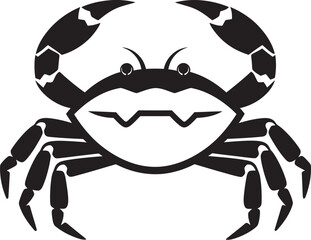 Oceanic Overlord Bold Crab Vector Icon Coastal Commander Crab Outline Vector Design