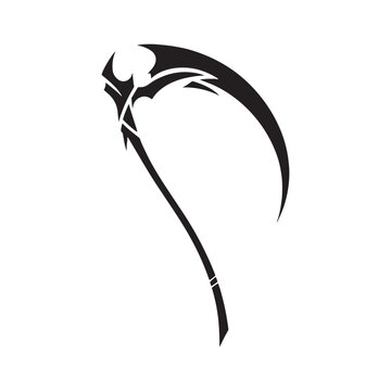 recommend clip art: Noble War Scythe Silhouette Saga: An Ode to the Valor and Sacrifice of Warriors with War Scythe Illustration - Minimallest Scythe Vector
                    