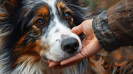the deep connection between an Australian Shepherd and its owner