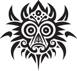 Ethnic Embellishments Dayak Pattern Vector Design Infused with Tradition Heritage Harmony Vector Graphics Blending Dayak Patterns Seamlessly