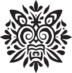 Indigenous Inspiration Dayak Pattern Vector Design for Cultural Enlightenment Heritage Harmony Vector Graphics Infused with Rich Dayak Symbolism