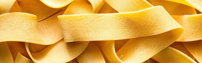 Detailed view of various cooked pasta noodles tightly packed together