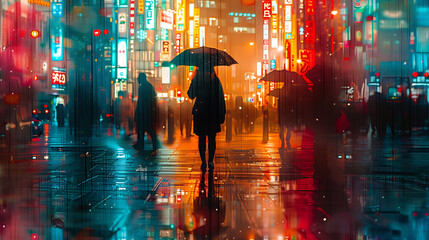 rain on the city