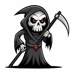cartoon grim reaper for your design