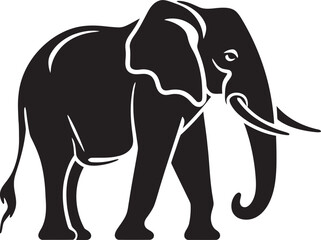 Obraz premium Ivory Elegance Vector Graphics Celebrating Elegance of Elephant Ivory Elephant Essence Vector Logo Capturing Essence and Spirit of Elephants