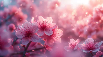 Abwaschbare Fototapete Purpur cherry_blossom10