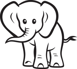 Elephant Aura Vector Logo Reflecting Aura and Majesty of Elephants Gentle Giant Vector Design Embracing Gentleness and Strength of Elephants