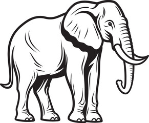 Noble Elephant Legacy Vector Logo Design Symbolizing the Dignity and Legacy of Elephants Majestic Elephant Portrait Vector Illustration Capturing the Regal Beauty of Elephants