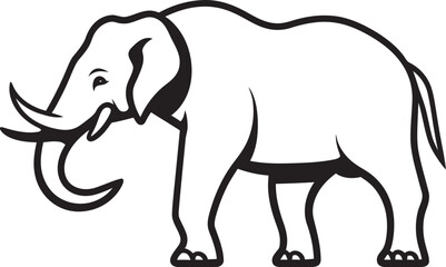 Elephant Legacy Vector Logo Symbolizing the Enduring Legacy of Elephants Elephant Essence Vector Design Reflecting the Essence of Elephants