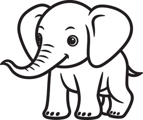 Gentle Giant Vector Graphics Celebrating the Gentleness of Elephants Harmonious Elephant Vector Logo Illustrating the Harmony Among Elephants