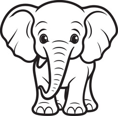 Pristine Presence Vector Logo Illustrating the Pristine Presence of Elephants Tranquil Tranquility Vector Design Exuding the Tranquil Tranquility of Elephants