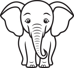 Elephant Majesty Vector Logo Illustrating the Grandeur of Elephants Timeless Tusks Vector Elephant Designs Echoing Timeless Beauty