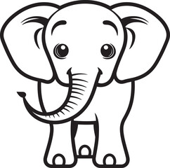 Mighty Mammoth Vector Graphics Showcasing Elephants Mightiness Emblematic Elephants Vector Logo Featuring Emblematic Elephant Symbolism