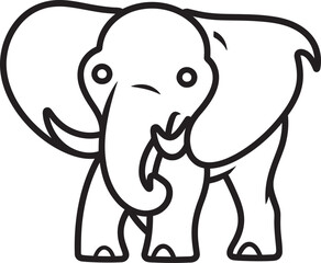 Tranquil Tuskers Vector Designs Capturing Elephants Tranquility Symbolic Elephant Icons Vector Graphics Symbolizing Elephants Significance