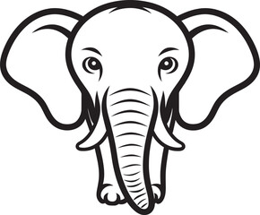 Radiant Tusks Vector Elephant Graphics Radiating Elegance Ethereal Elephants Vector Designs Portraying Elephants Ethereal Nature