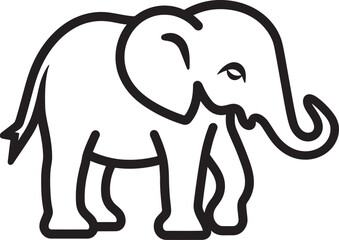 Regal Pachyderm Vector Logo Illustrating the Regal Aura of Elephants Elephant Majesty Vector Design Portraying the Majestic Majesty of Elephants