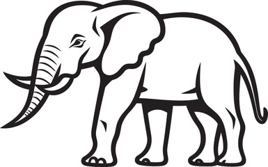 Elephant Essence Vector Graphics Capturing the Essence of an Elephant Elephant Iconic Iconic Elephant Representation in Vector Form