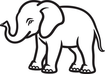 Elephant Legacy Vector Graphics Symbolizing the Timeless Legacy of Elephants Majestic Elephant Vector Logo Reflecting the Majestic Presence of Elephants