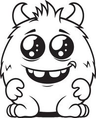 Affectionate Monster Affinity Vector Designs Illustrating Emotional Monsters Enchanted Monster Avenue Vector Graphics and Logo Assortment