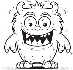 Gleeful Monster Gathering Vector Designs Reflecting Cute Cartoon Creatures Emotions Merry Monster Miracle Vector Graphics and Logo Ensemble