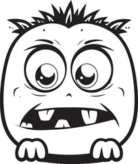 Merry Monster Meander Vector Designs Illustrating Emotional Monsters Whimsical Monster Whispers Vector Graphics and Logo Compilation