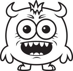 Joyous Monster Jubilation Vector Graphics and Logo Showcase Radiant Monster Revel Vector Designs Reflecting Emotional Monsters