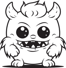 Radiant Revelry Cute Monster Vector Graphics and Icon Assortment Cheerful Chronicles Emotional Cartoon Monster Vector Logo and Design Compilation