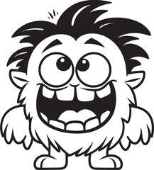 Whimsical Whispers Cute Monster Vector Graphics and Icon Showcase Enchanted Explorations Emotional Cartoon Monster Vector Logo and Design Assortment