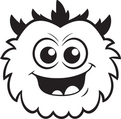 Serene Sagas Cute Monster Vector Graphics and Icon Ensemble Blissful Banter Emotional Cartoon Monster Vector Logo and Design Assortment