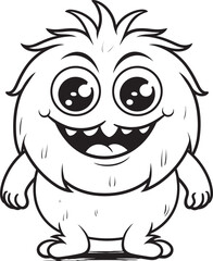Wholesome Whimsy Cute Monster Vector Graphics and Icon Compilation Enchanted Escapades Emotional Cartoon Monster Vector Logo and Design Showcase