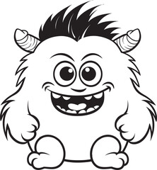 Radiant Rambles Cute Monster Vector Graphics and Icon Ensemble Cheerful Charms Emotional Cartoon Monster Vector Logo and Design Assortment