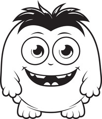 Enchanted Escapades Emotional Cartoon Monster Vector Logo and Design Showcase Joyful Journeys Cute Monster Vector Graphics and Icon Ensemble
