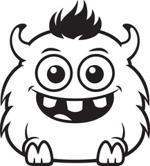 Delightful Discoveries Emotional Cartoon Monster Vector Logo and Design Assortment Tender Tidings Cute Monster Vector Graphics and Icon Compilation