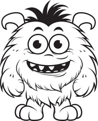 Gleeful Gatherings Emotional Cartoon Monster Vector Logo and Design Showcase Radiant Revelations Cute Monster Vector Graphics and Icon Ensemble