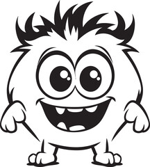 Happy Monster Harmony Vector Designs for Adorable Creatures Vibrant Monster Variety Vector Graphics and Logo Ensemble