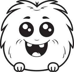 Quirky Monster Mania Vector Designs for Cute Cartoon Monsters Delightful Monster Delights Vector Graphics and Logo Ensemble