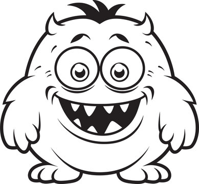 Silly Monster Squad Vector Logo and Design Assortment Emotional Creature Creations Vector Graphics for Adorable Creatures