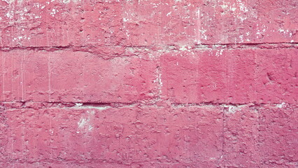 Textured Pink Wall Peeling Paint Effect