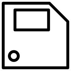 sd card icon, simple vector design