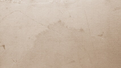 Sepia Textured Canvas Fabric Detail Stains Imperfections Horizontal Closeup