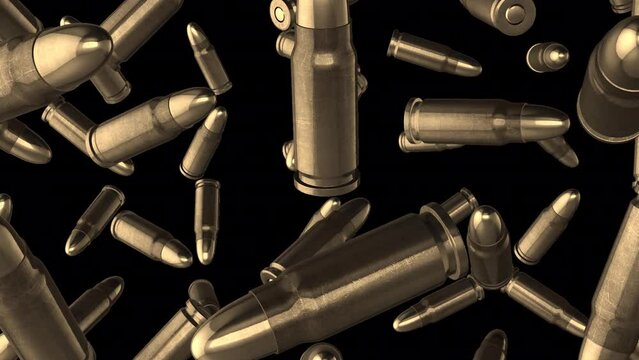 Falling 25MM Bullets With Alpha Channel